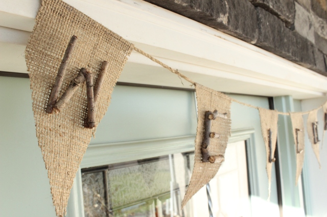 Burlap & Stick Welcome Banner